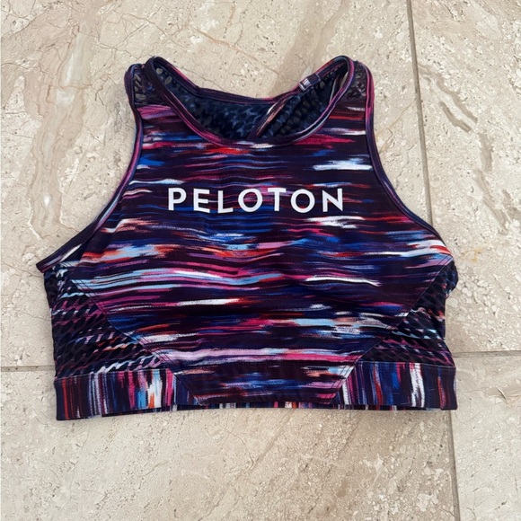 Peloton Multicolor Sports Bra WITH Wear It To Heart x Peloton size medium - Picture 1 of 4